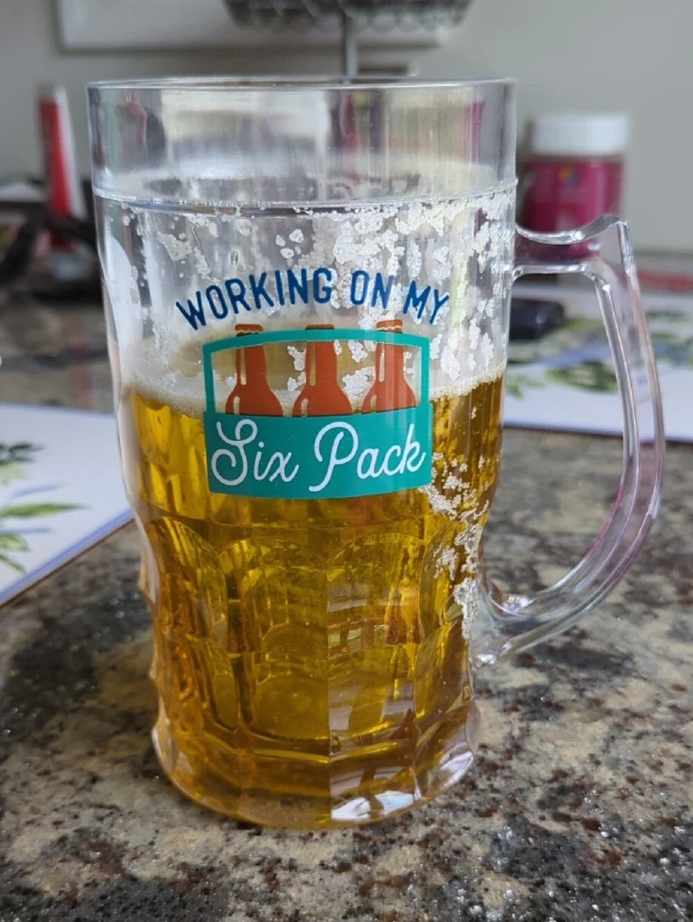 Beer Mug with Amber Accent - Home Party Glass